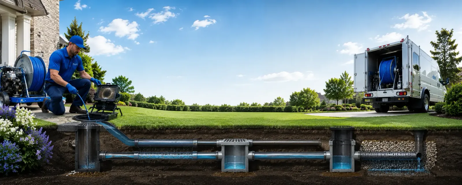 Outdoor drain cleaning information for Elysian Fields, TX